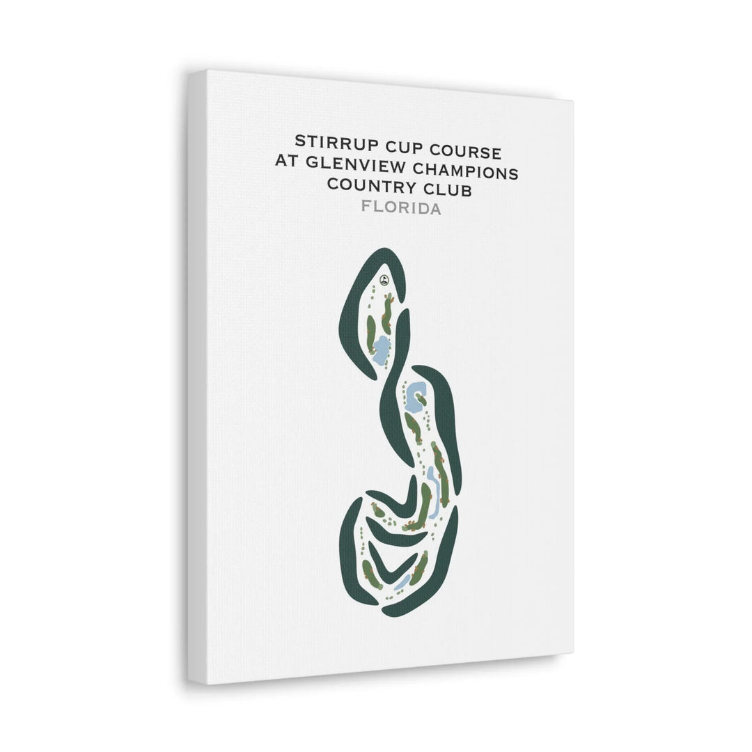 Stirrup Cup Course at Glenview Champions Country Club, Florida - Printed Golf Courses