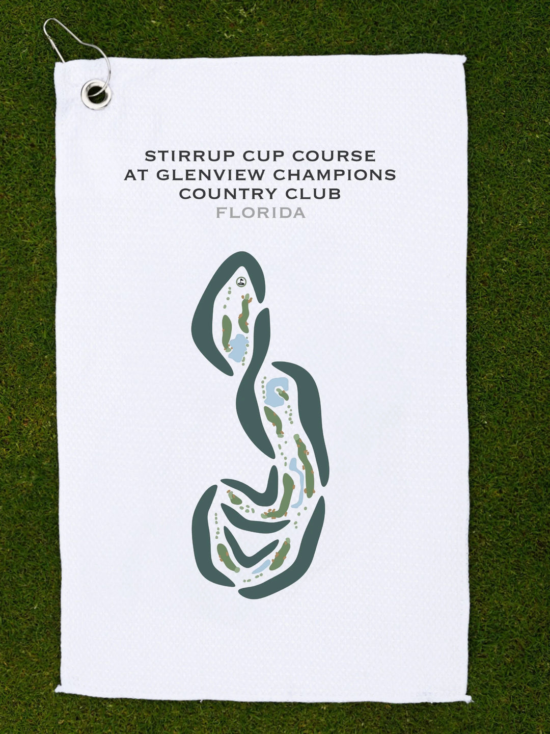 Stirrup Cup Course at Glenview Champions Country Club, Florida - Printed Golf Courses