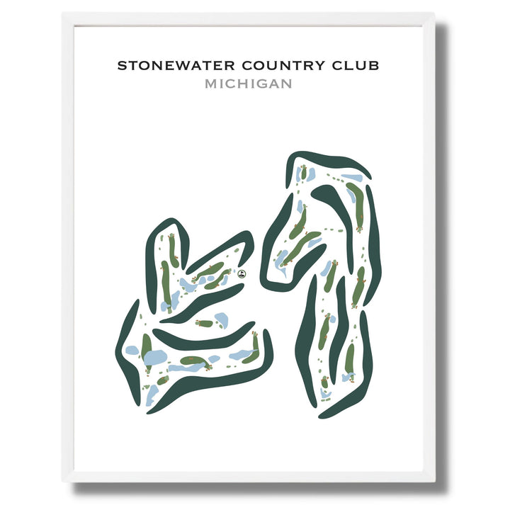 StoneWater Country Club, Michigan - Printed Golf Courses