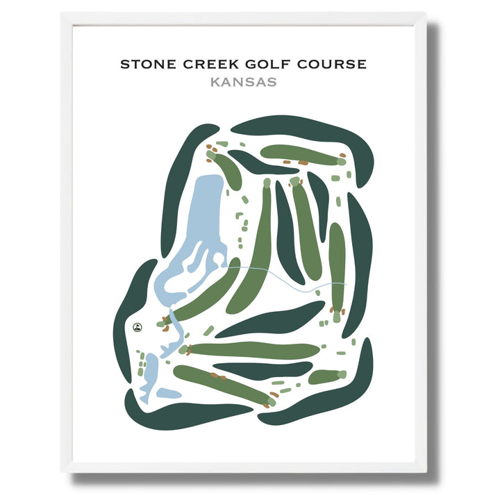 Stone Creek Golf Course, Kansas - Printed Golf Courses