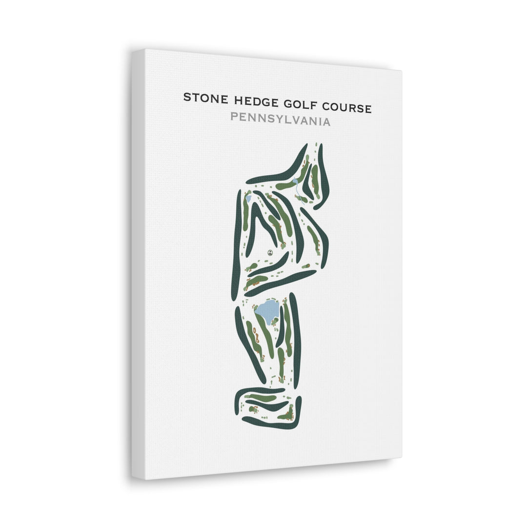 Stone Hedge Golf Course, Pennsylvania - Printed Golf Course