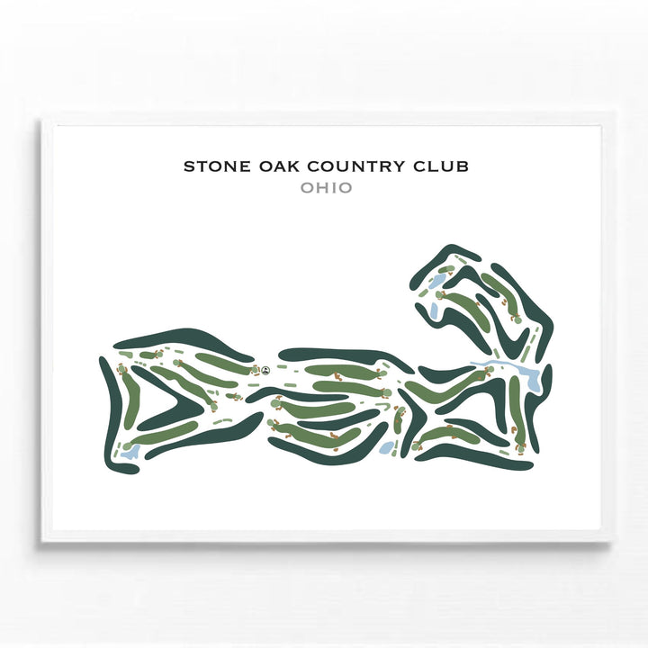 Stone Oak Country Club, Ohio - Printed Golf Course