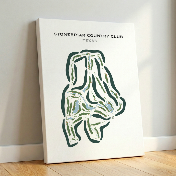 Stonebriar Country Club, Texas - Printed Golf Course