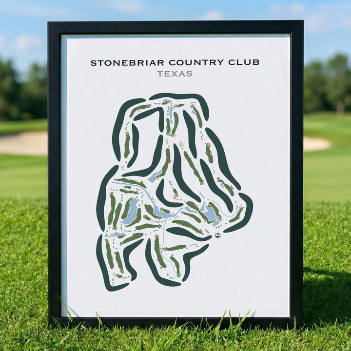 Stonebriar Country Club, Texas - Printed Golf Course