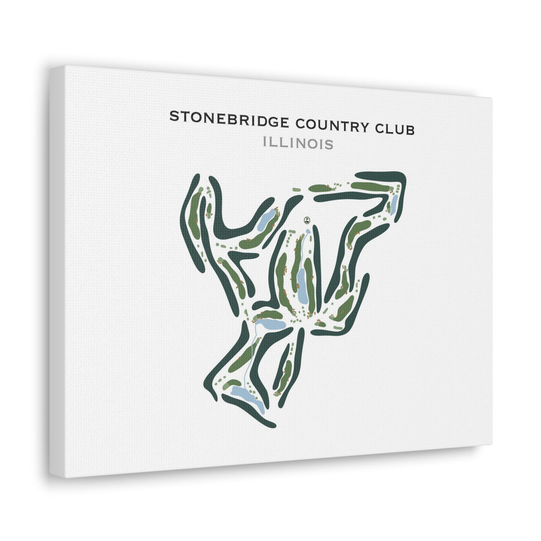 Stonebridge Country Club, Illinois - Printed Golf Course