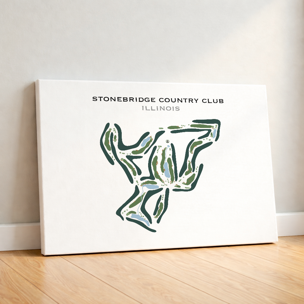 Stonebridge Country Club, Illinois - Printed Golf Course