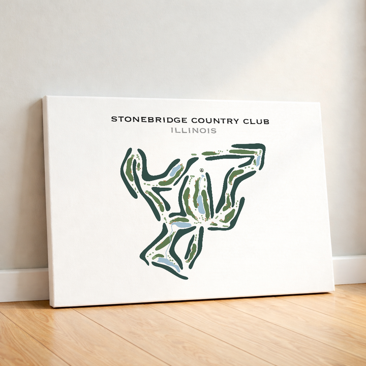 Stonebridge Country Club, Illinois - Printed Golf Course