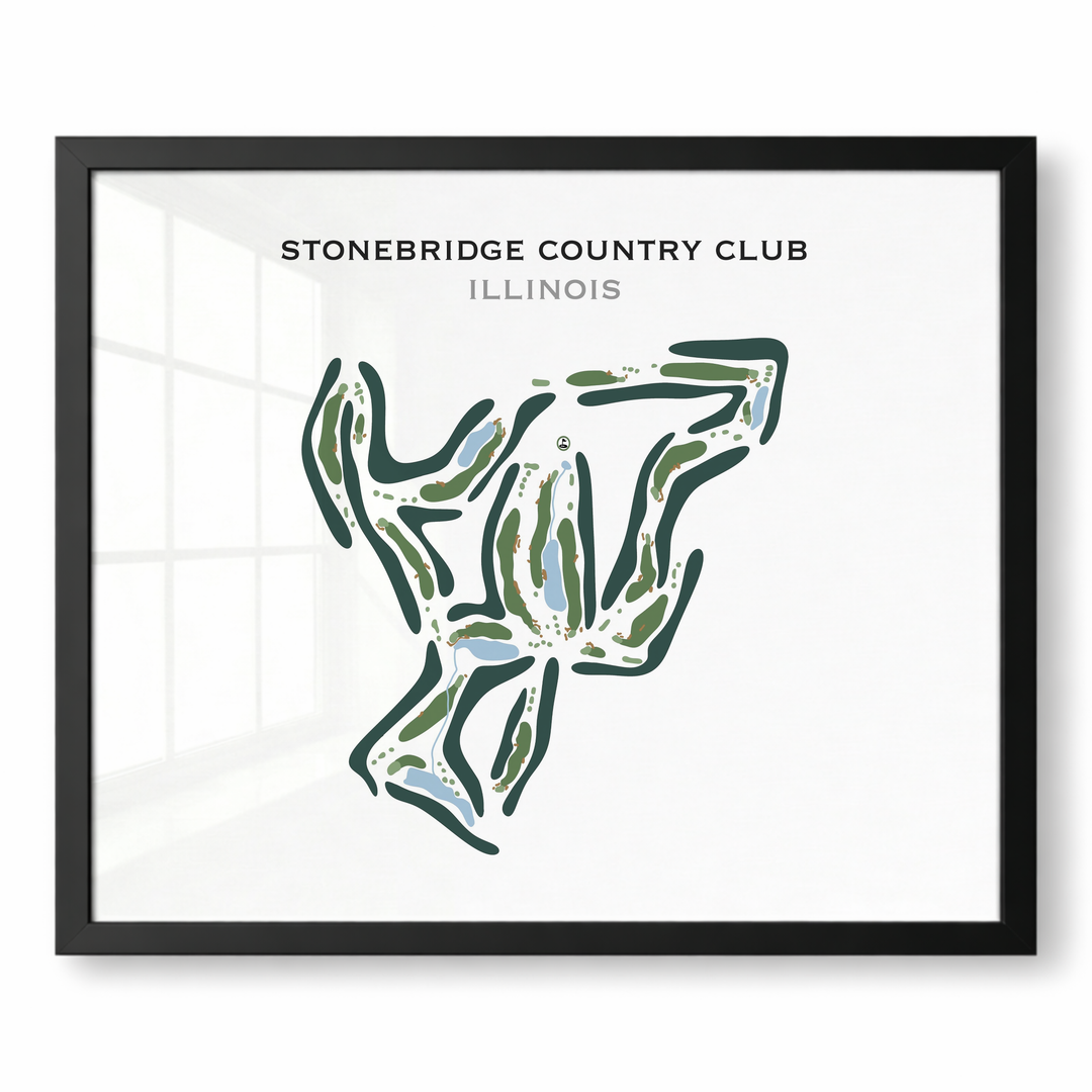 Stonebridge Country Club, Illinois - Printed Golf Course