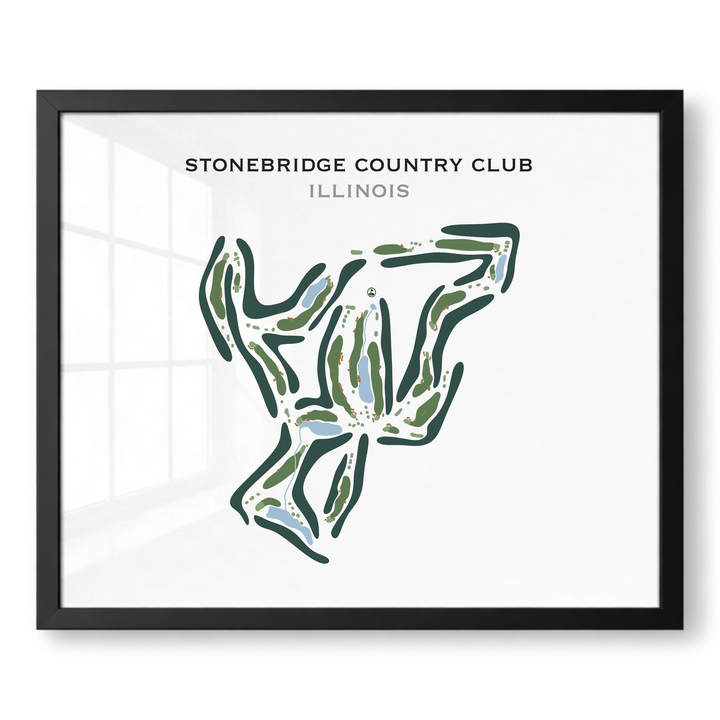 Stonebridge Country Club, Illinois - Printed Golf Course