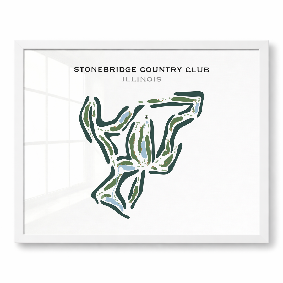 Stonebridge Country Club, Illinois - Printed Golf Course