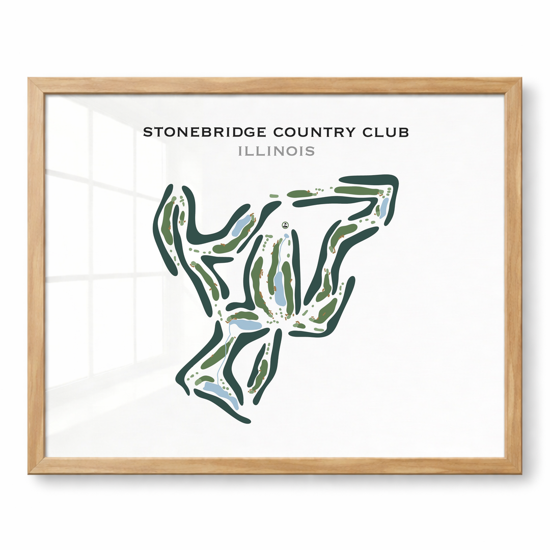 Stonebridge Country Club, Illinois - Printed Golf Course
