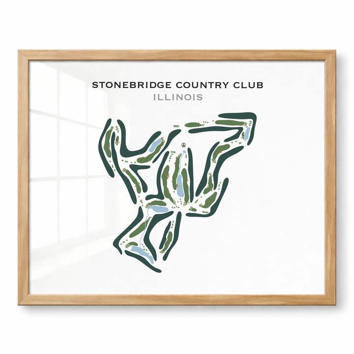 Stonebridge Country Club, Illinois - Printed Golf Course
