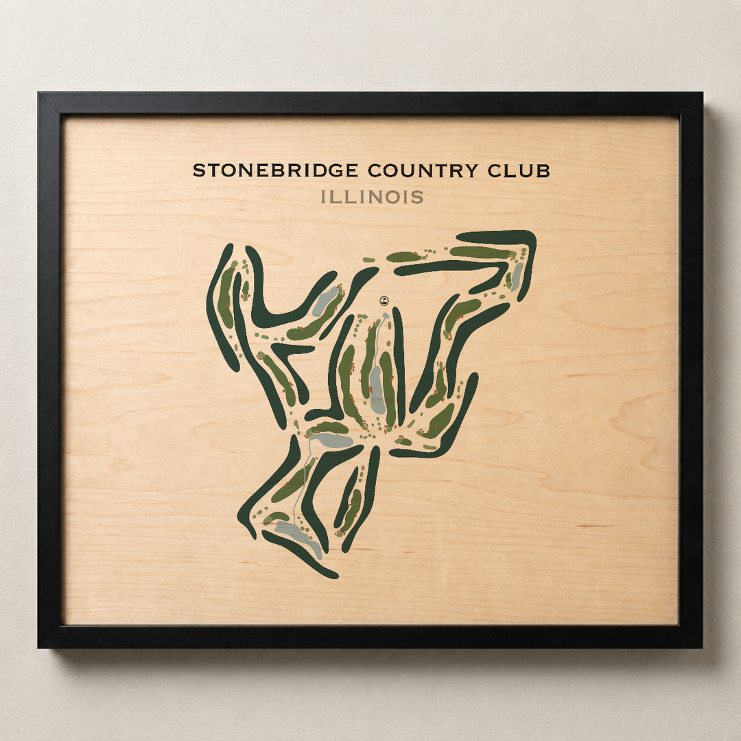 Stonebridge Country Club, Illinois - Printed Golf Course