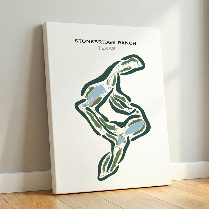 Stonebridge Ranch Dye, Texas - Printed Golf Courses