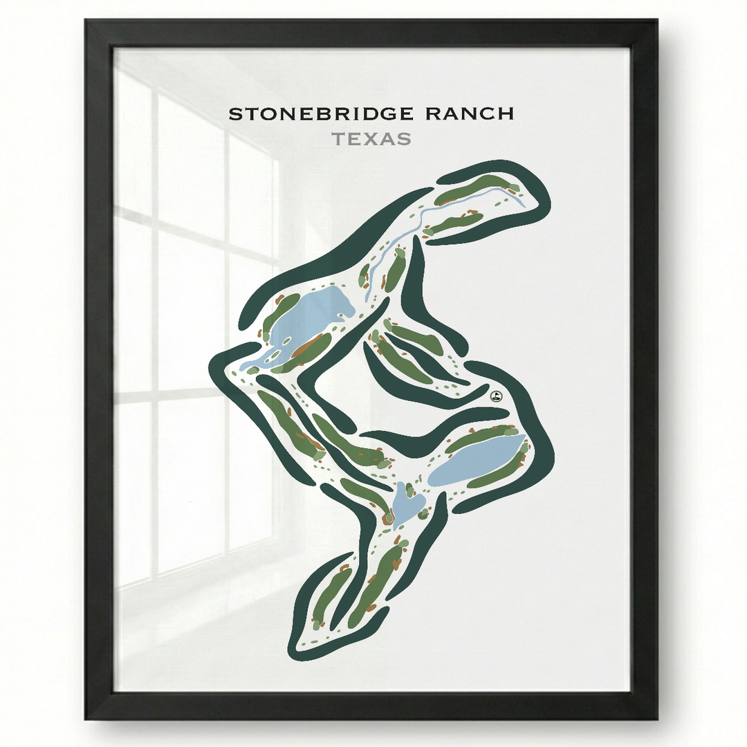 Stonebridge Ranch Dye, Texas - Printed Golf Courses