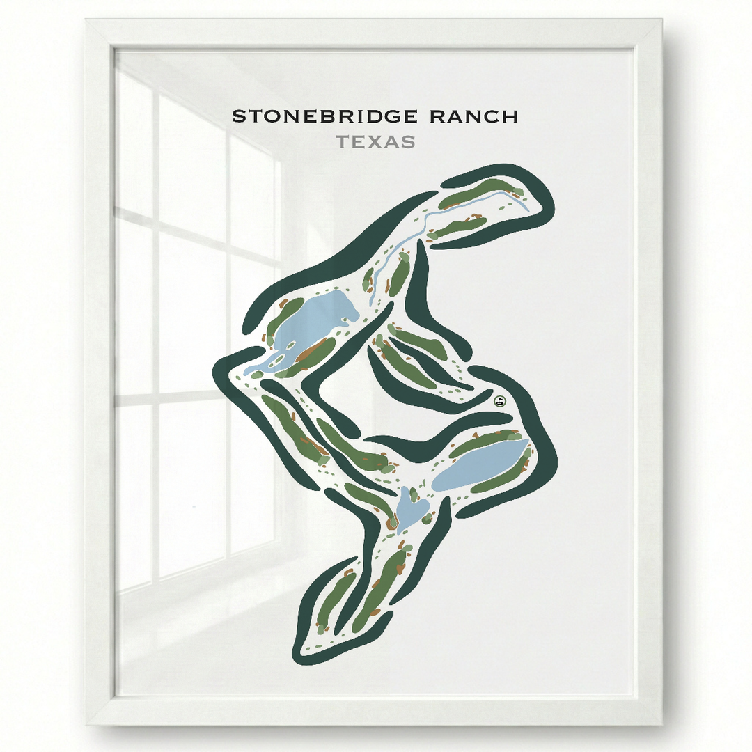 Stonebridge Ranch Dye, Texas - Printed Golf Courses
