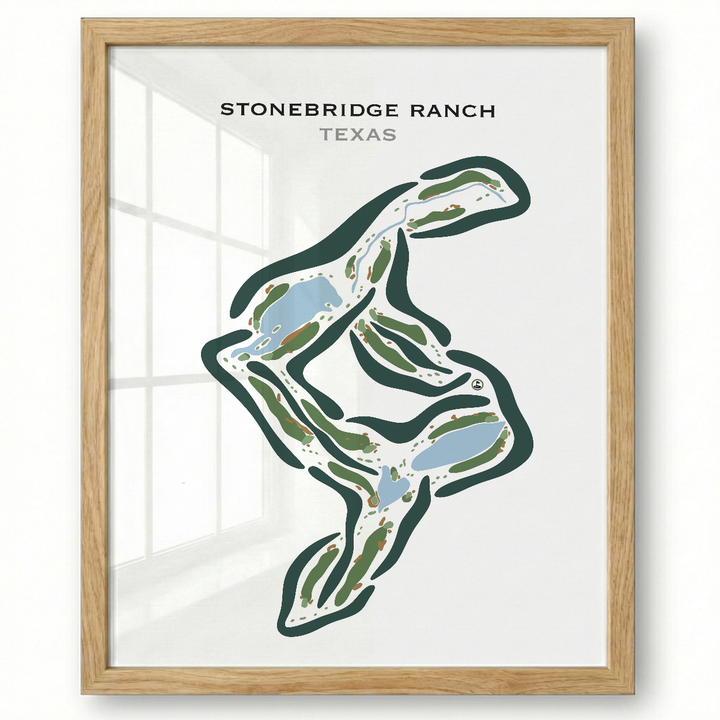 Stonebridge Ranch Dye, Texas - Printed Golf Courses