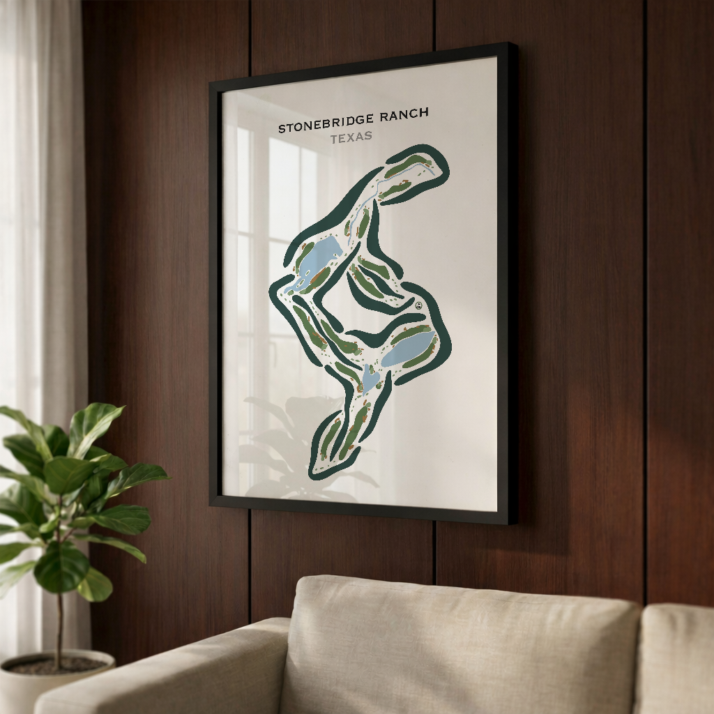 Stonebridge Ranch Dye, Texas - Printed Golf Courses