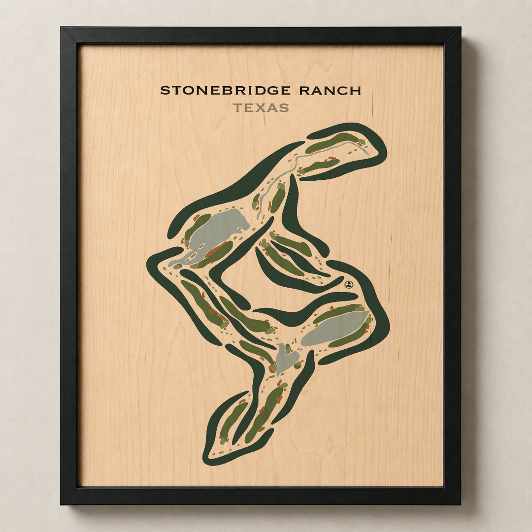 Stonebridge Ranch Dye, Texas - Printed Golf Courses