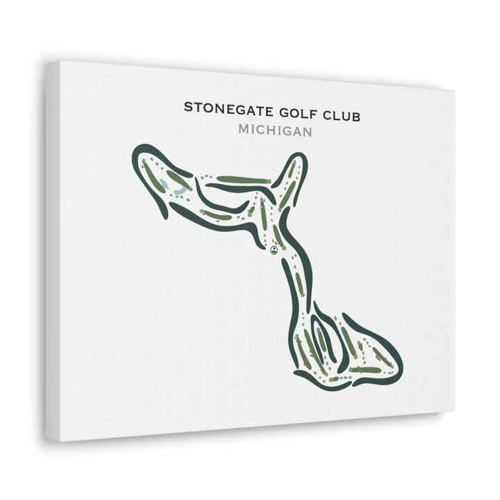 Stonegate Golf Club, Michigan - Printed Golf Courses - Golf Course Prints