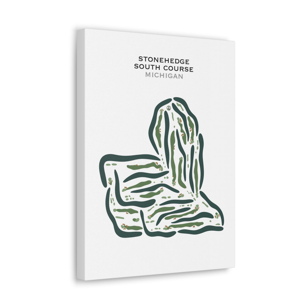 Stonehedge Golf Club - South Course, Michigan - Printed Golf Courses