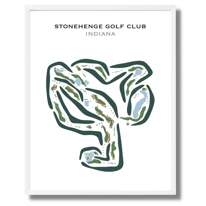 Stonehenge Golf Club, Indiana - Printed Golf Courses