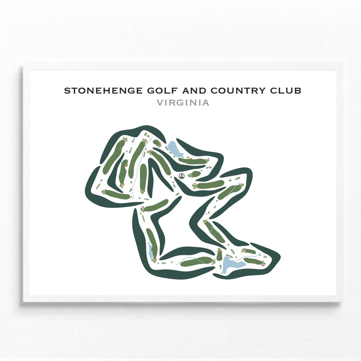 Stonehenge Golf & Country Club, Virginia - Printed Golf Courses