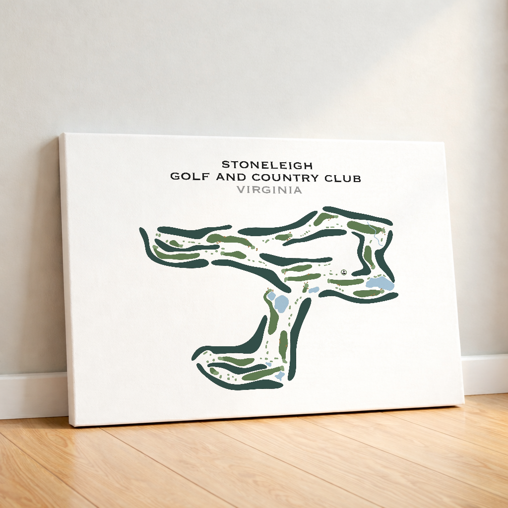 Stoneleigh Golf and Country Club, Virginia - Printed Golf Course