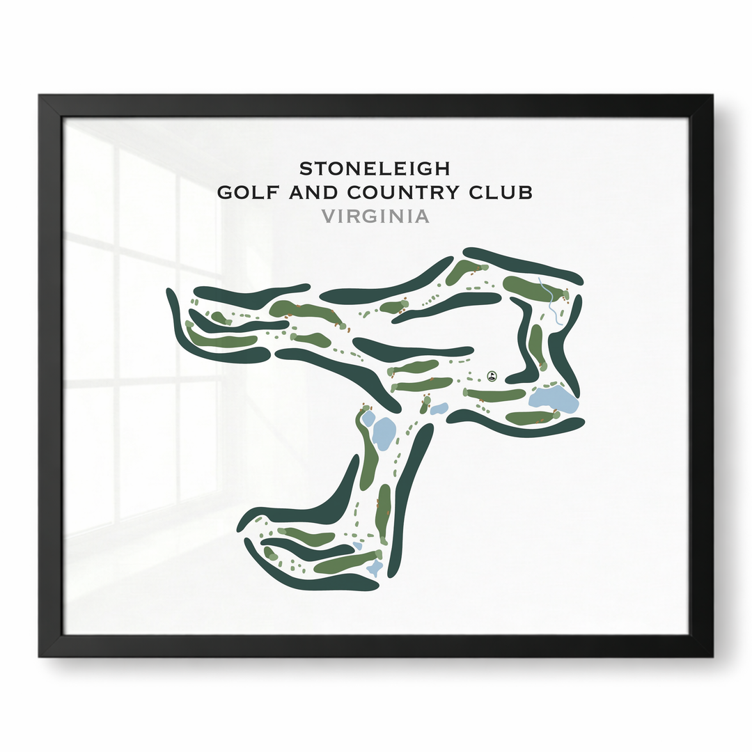 Stoneleigh Golf and Country Club, Virginia - Printed Golf Course