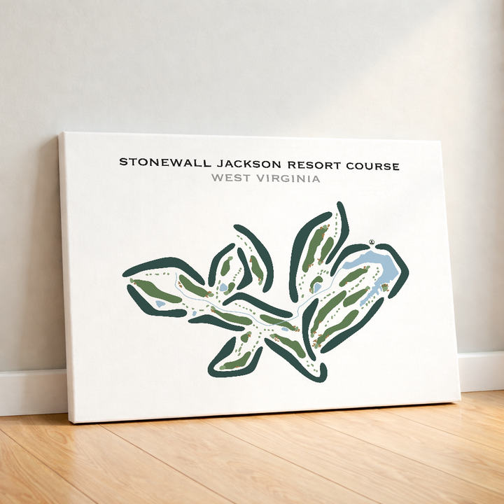 Stonewall Jackson Resort Course, West Virginia - Printed Golf Courses