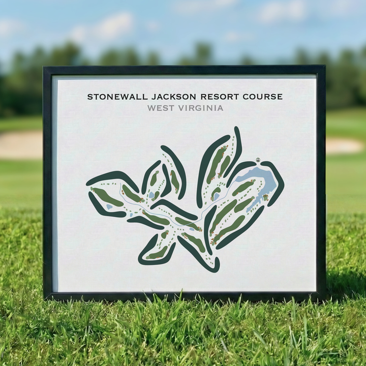 Stonewall Jackson Resort Course, West Virginia - Printed Golf Courses