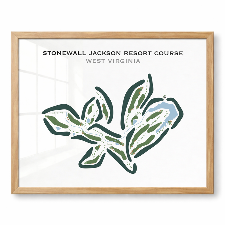 Stonewall Jackson Resort Course, West Virginia - Printed Golf Courses