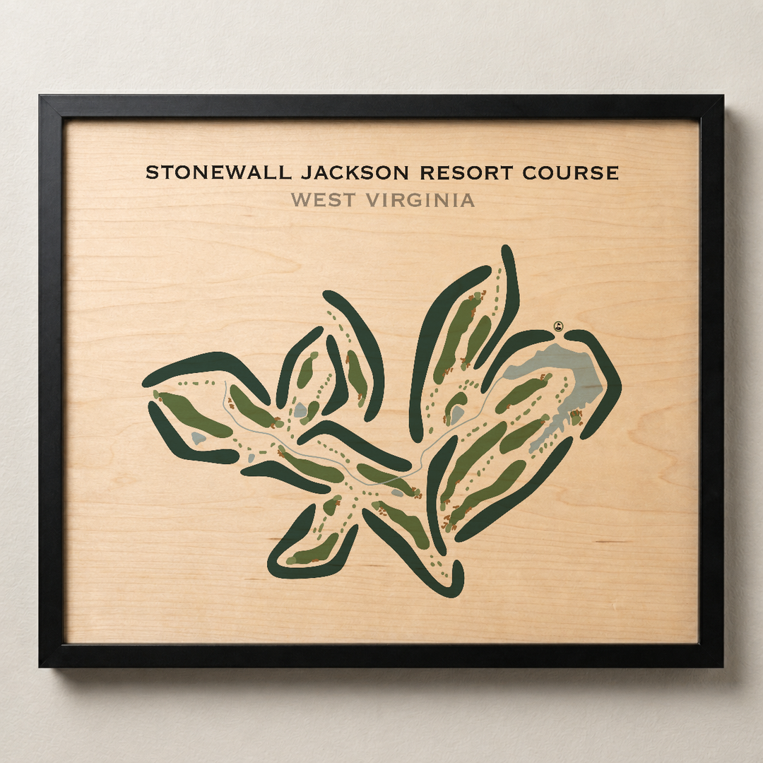 Stonewall Jackson Resort Course, West Virginia - Printed Golf Courses