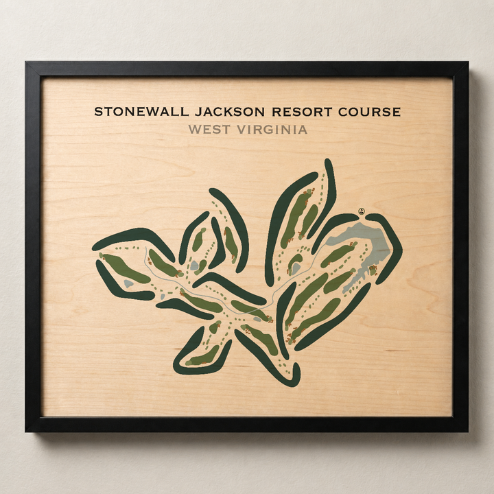 Stonewall Jackson Resort Course, West Virginia - Printed Golf Courses