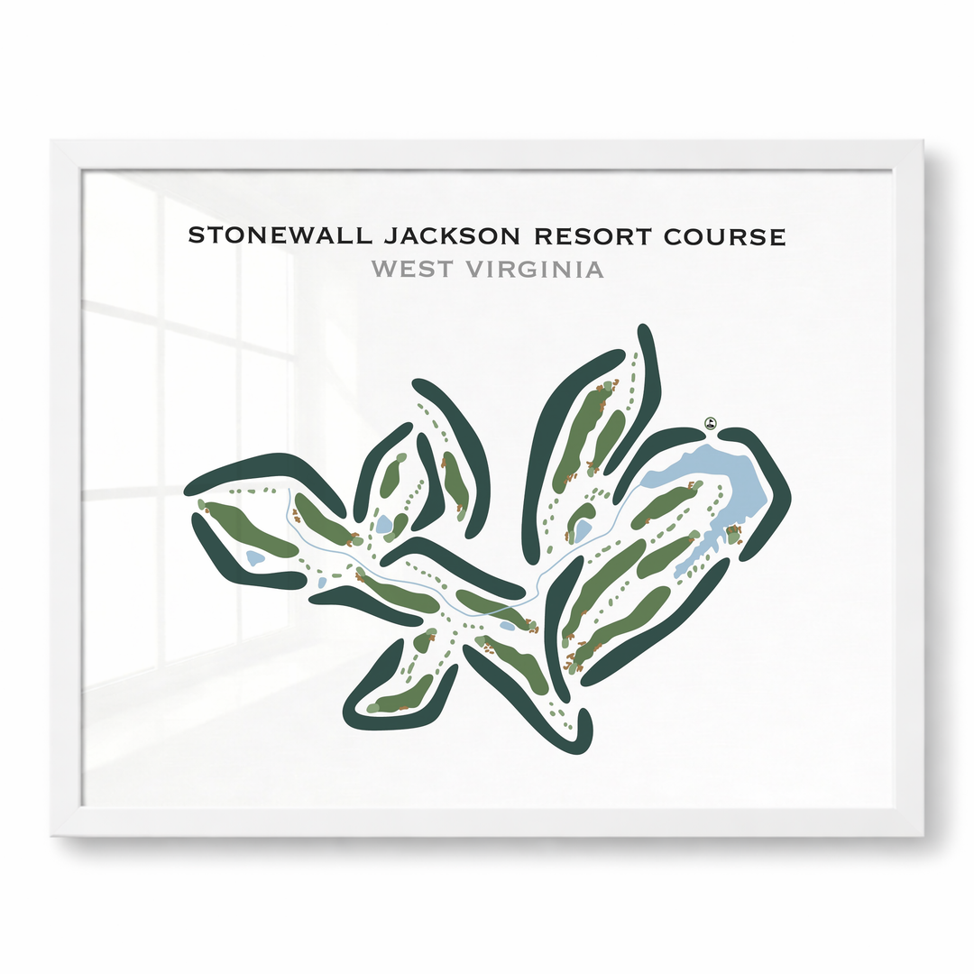 Stonewall Jackson Resort Course, West Virginia - Printed Golf Courses