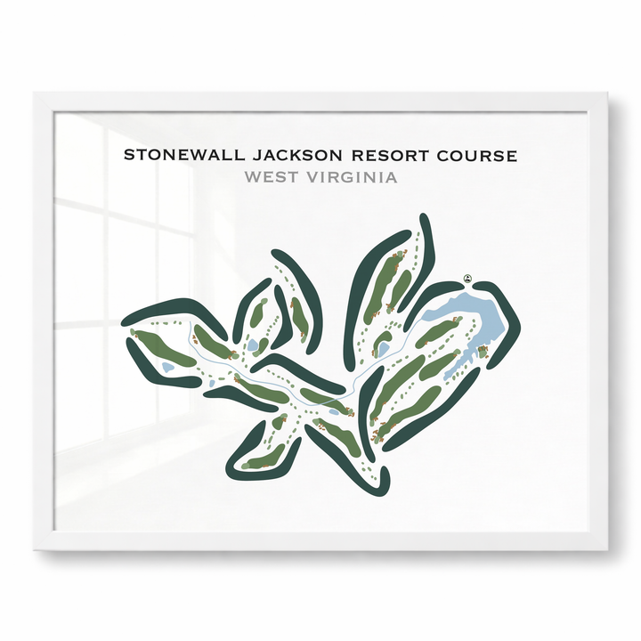 Stonewall Jackson Resort Course, West Virginia - Printed Golf Courses