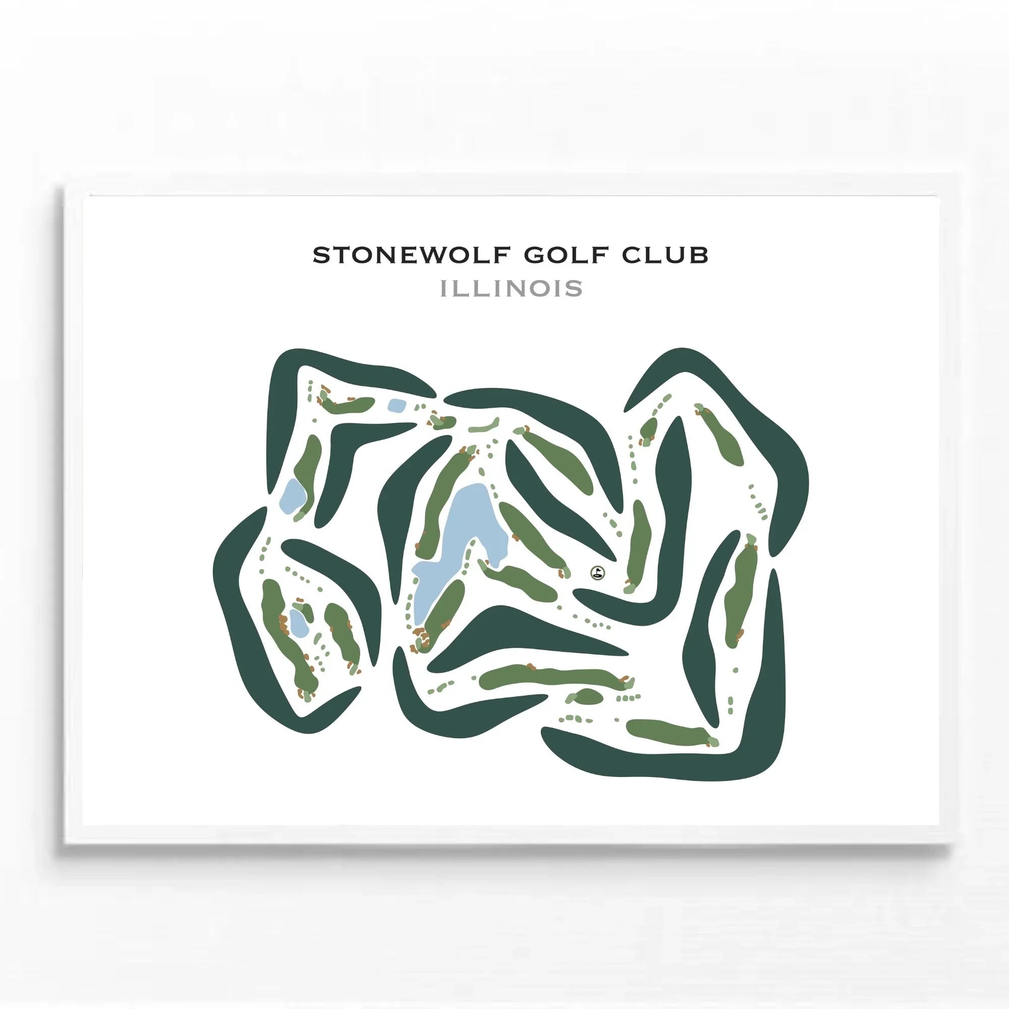 Buy the best printed golf course Stonewolf Golf Club Illinois