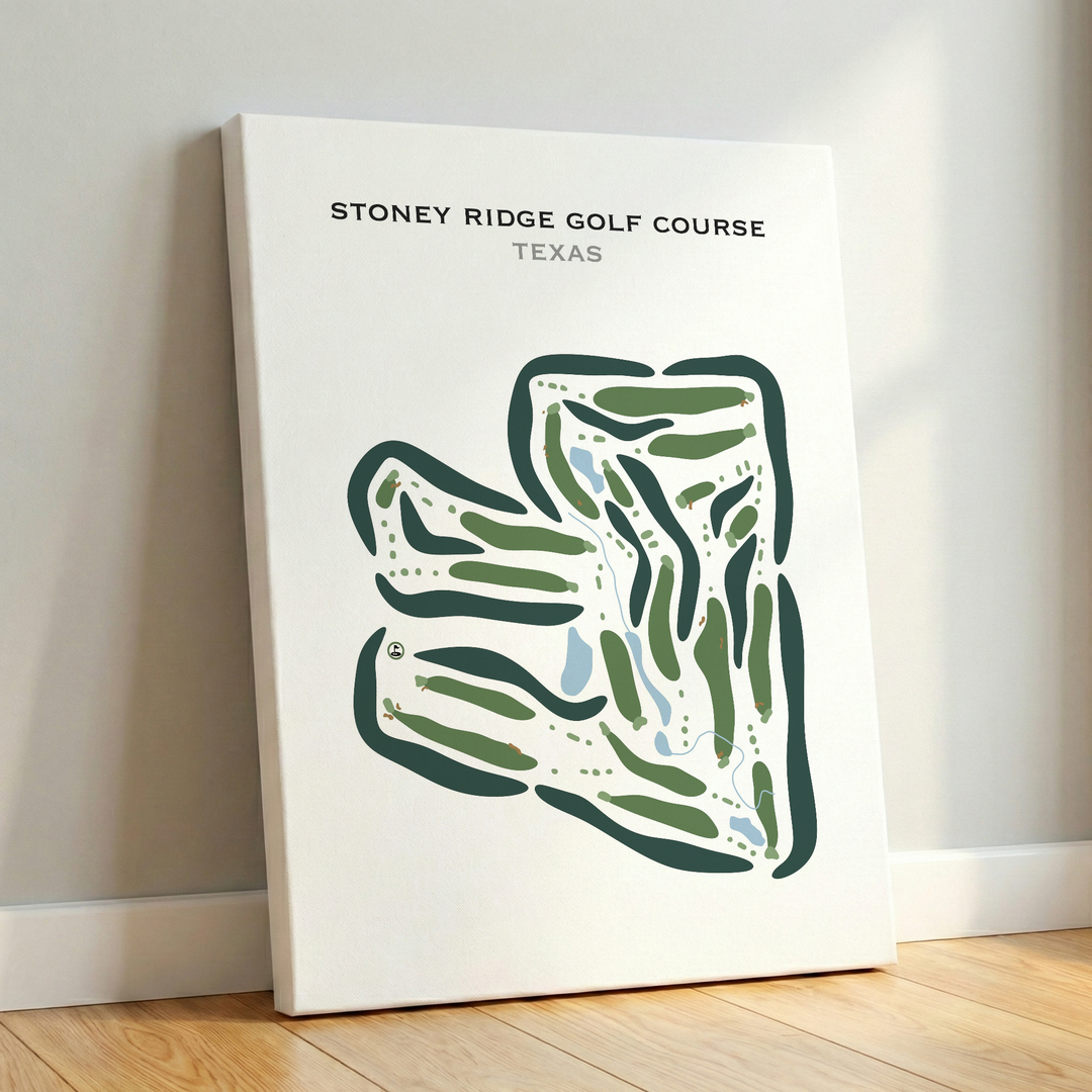 Stoney Ridge Golf Course, Texas - Printed Golf Courses