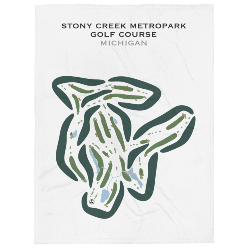 Stony Creek Metropark Golf Course, Michigan - Printed Golf Courses