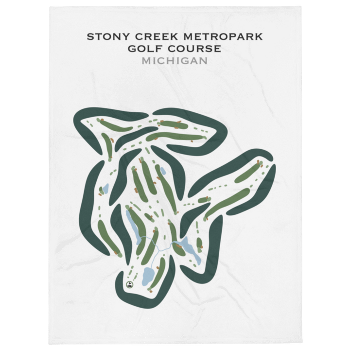 Stony Creek Metropark Golf Course, Michigan - Printed Golf Courses