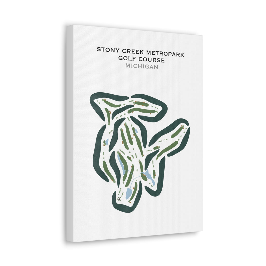 Stony Creek Metropark Golf Course, Michigan - Printed Golf Courses
