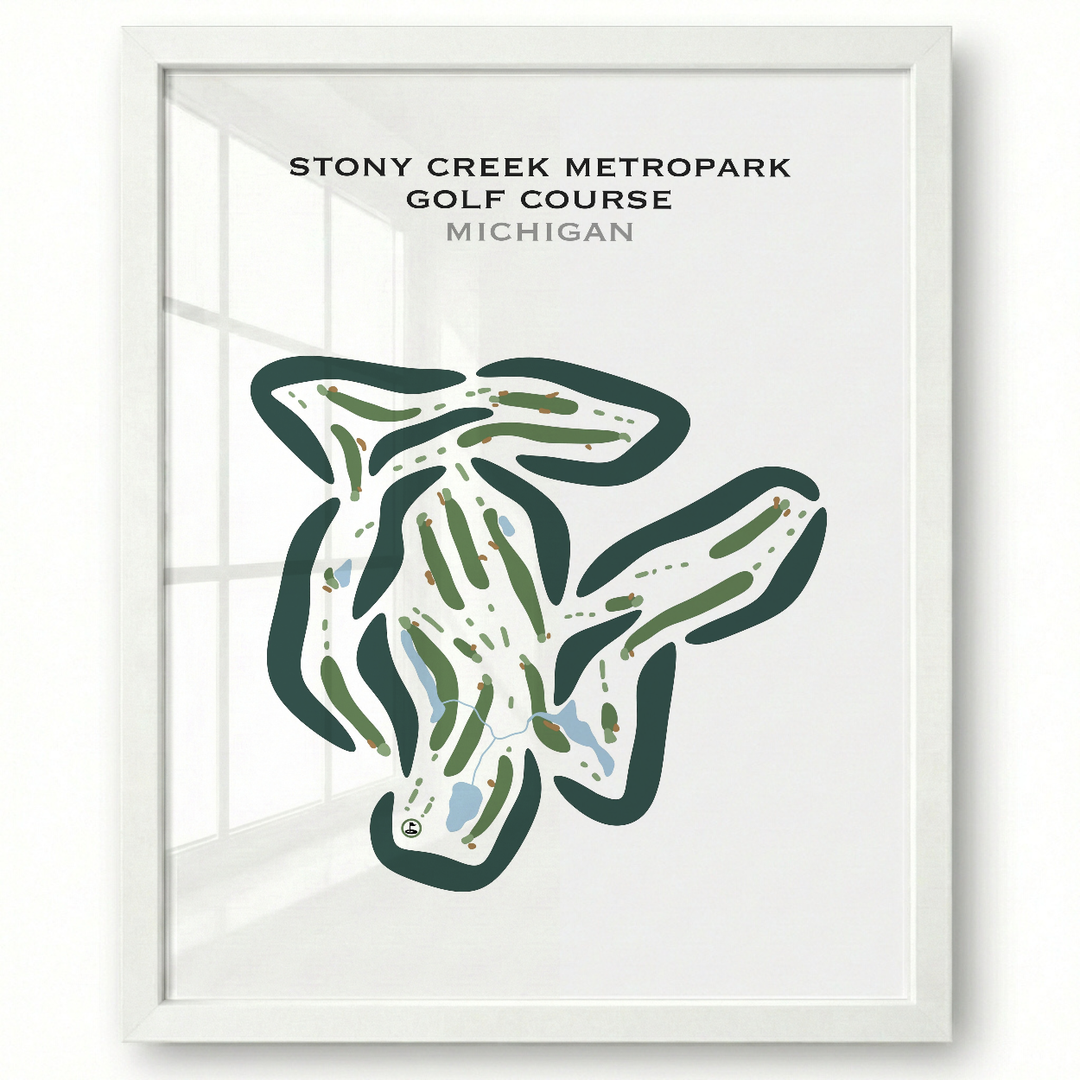 Stony Creek Metropark Golf Course, Michigan - Printed Golf Courses