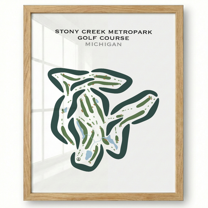 Stony Creek Metropark Golf Course, Michigan - Printed Golf Courses