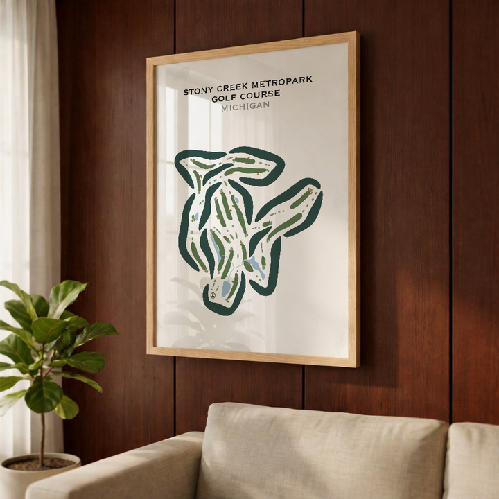 Stony Creek Metropark Golf Course, Michigan - Printed Golf Courses