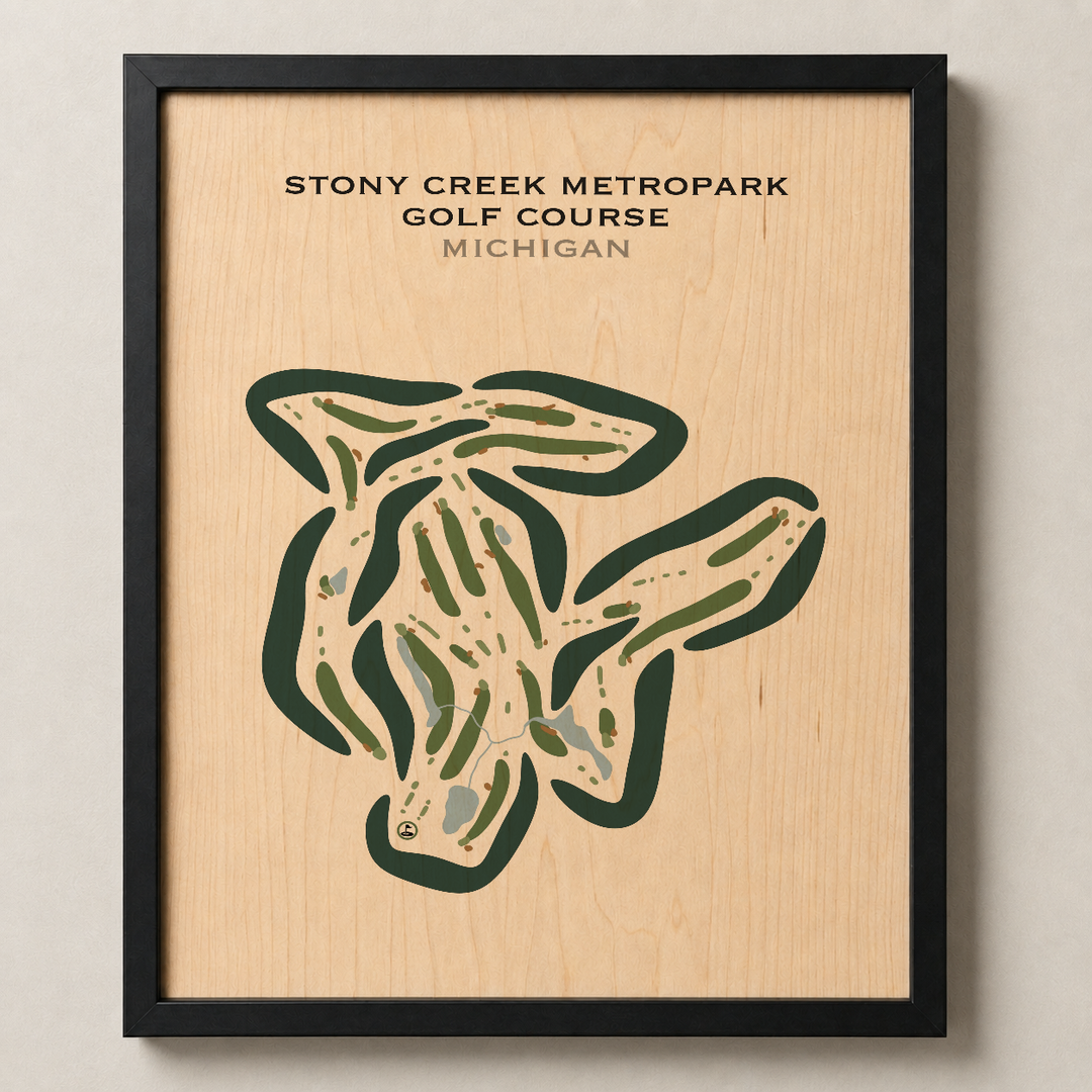 Stony Creek Metropark Golf Course, Michigan - Printed Golf Courses