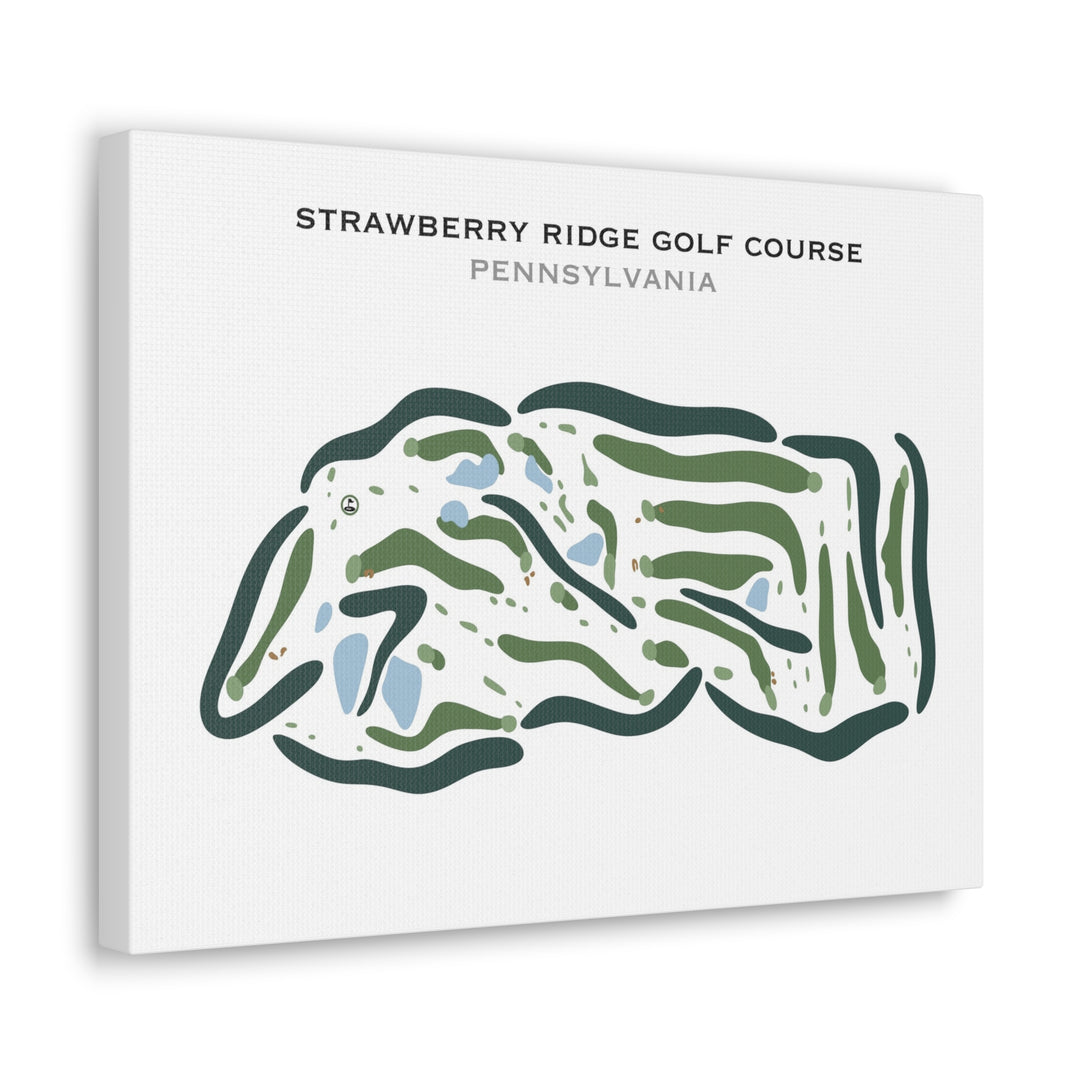 Strawberry Ridge Golf Course, Pennsylvania - Printed Golf Courses