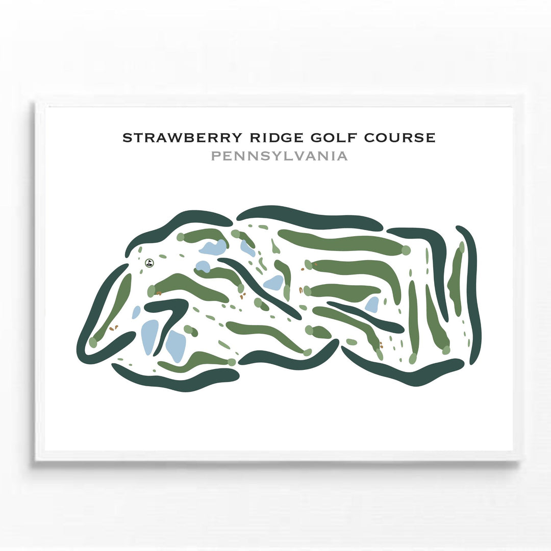 Strawberry Ridge Golf Course, Pennsylvania - Printed Golf Courses