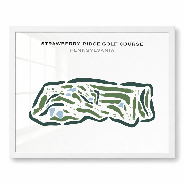 Strawberry Ridge Golf Course, Pennsylvania - Printed Golf Courses