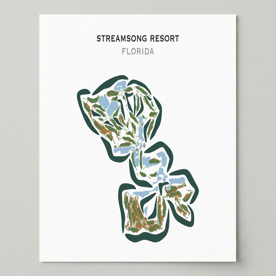 Streamsong Golf & ClubHouse, Florida - Printed Golf Courses