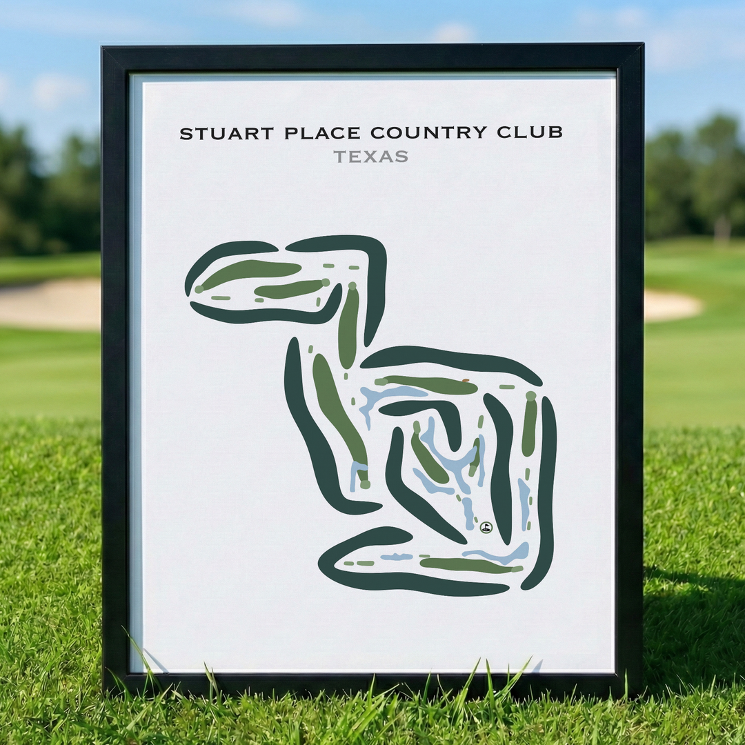 Stuart Place Country Club, Texas - Printed Golf Courses